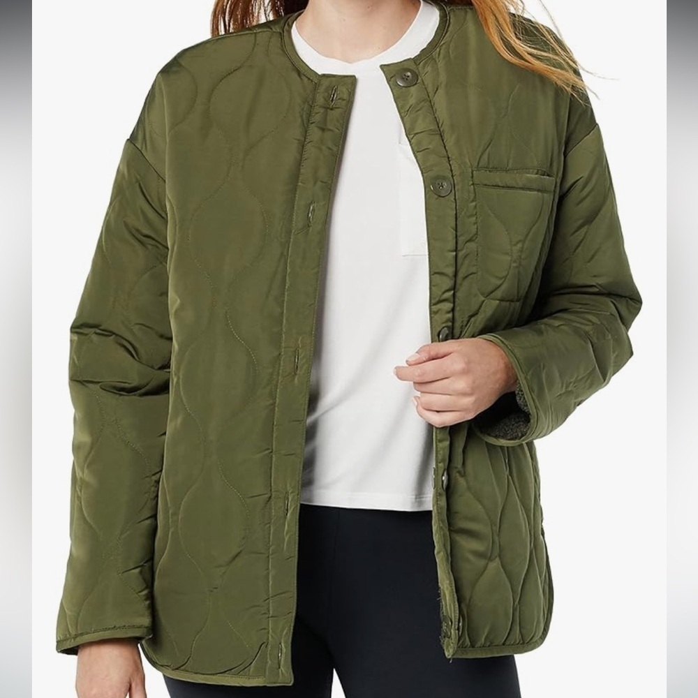 DAILY RITUAL Quilted Reversible Jacket - 4X - Picture 4 of 6